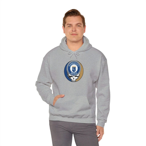 Kansas City Royals Grateful Dead Unisex Heavy Blend Hoodie - Hooded Sweatshirt - StealieShop